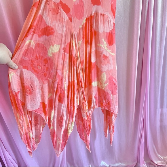 2 of Us Y2K Maxi Coral Floral Dress Sz Large - Picture 6 of 10